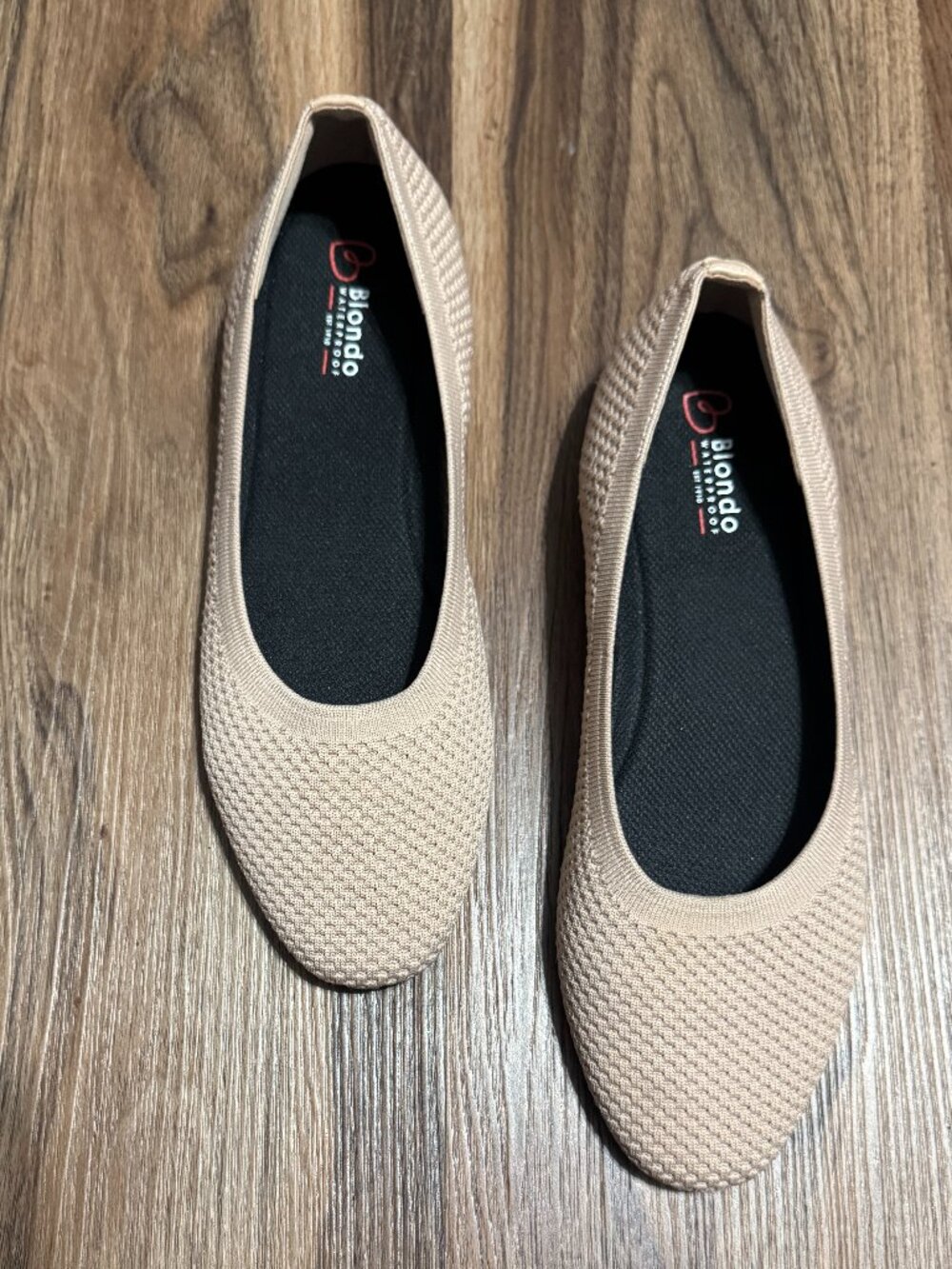 Blondo Brooklyn Women's Waterproof Knit Ballet Flats in Blush Pink Sz. 10M - Picture 2 of 5